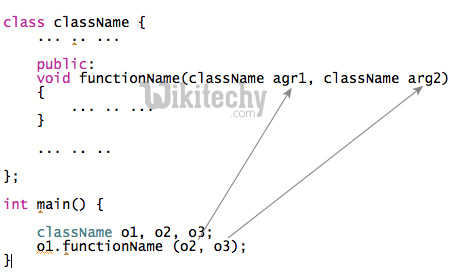  pass object function c++